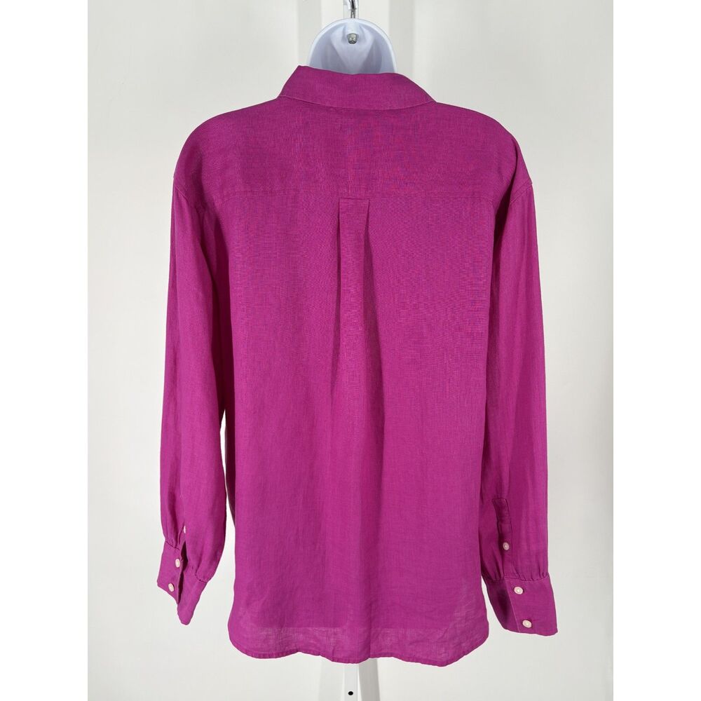 Ann Taylor Oversized Linen Button-Down Shirt - Picture 5 of 7